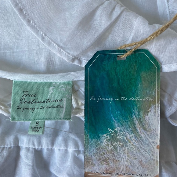 True Destinations Resort Wear Full Length Sleeveless Dress/CoverUp - NWT - Small - Picture 6 of 7